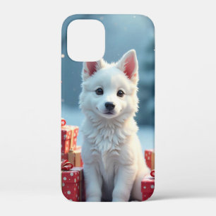Weißer Welpe Schnee Geschenke Urlaub Alltag Case-Mate iPhone Hülle