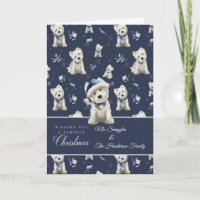 Weißer Westie Weihnachten