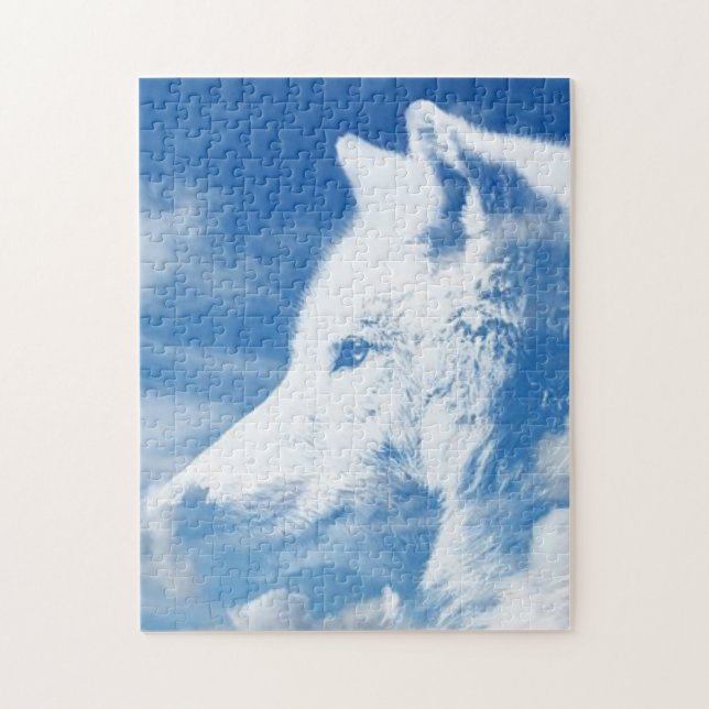 Weißer Wolf (Vertikal)