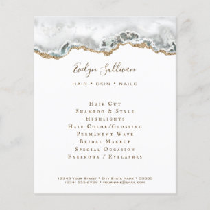 weißes Achat- Flyer