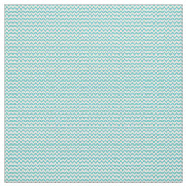 Weißes Aqua-Zickzack Muster Stoff