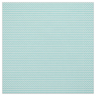 Weißes Aqua-Zickzack Muster Stoff
