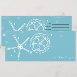 Weißes Aquamarines Perlfisch-Sternfisch-Geschenkgu Einladung