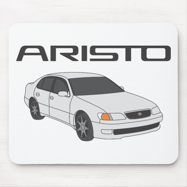 Weißes Aristo Mousepad (Vorne)