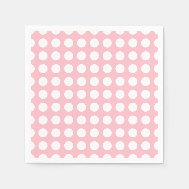 Weißes auf rosa Weißes Papier mit großen, horizont Serviette (Vorderseite)