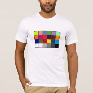 Weißes Balancen-Farbdiagramm T-Shirt