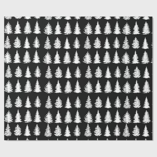 Weißes Baumumschlagpapier Geschenkpapier (Flach)