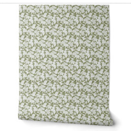 Weißes Berry-Kontur-Wandpapier Tapete