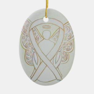 Weißes Bewusstsein Ribbon Engel Pendant Ornament