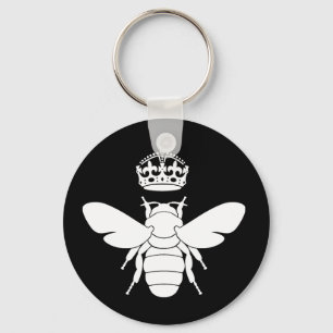 Weißes Bienenkönigin-Logo… sind Sie eine Schlüsselanhänger