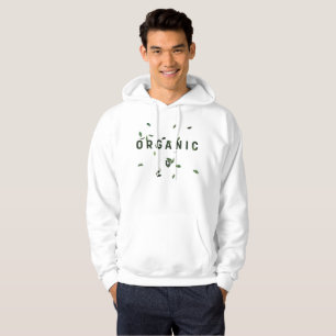 Weißes Bio Hoodie