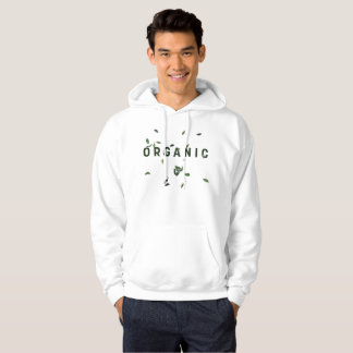 Weißes Bio Hoodie