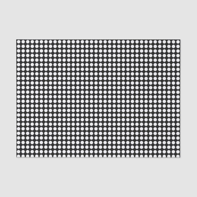 Weißes Blatt auf dem schwarzen Zwirn Seidenpapier (Vorderseite)
