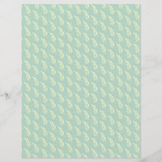 Weißes Blätter auf Blue Textured Paper Sheet