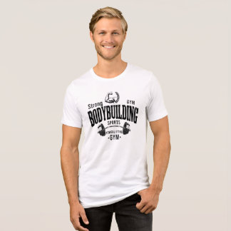 Weißes Bodybuilding-T-Shirt Tri-Blend Shirt