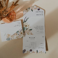 Weißes Bouquet-Siegel mit Blumenmotiven