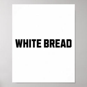 Weißes Brot Funny Costume Halloween Poster