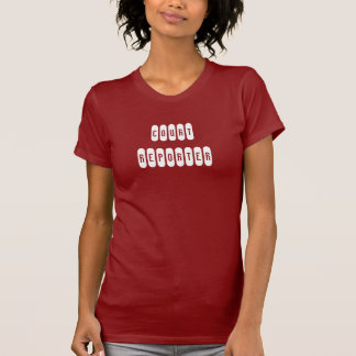 Weißes Buchstabet-stück der stolzen T-Shirt