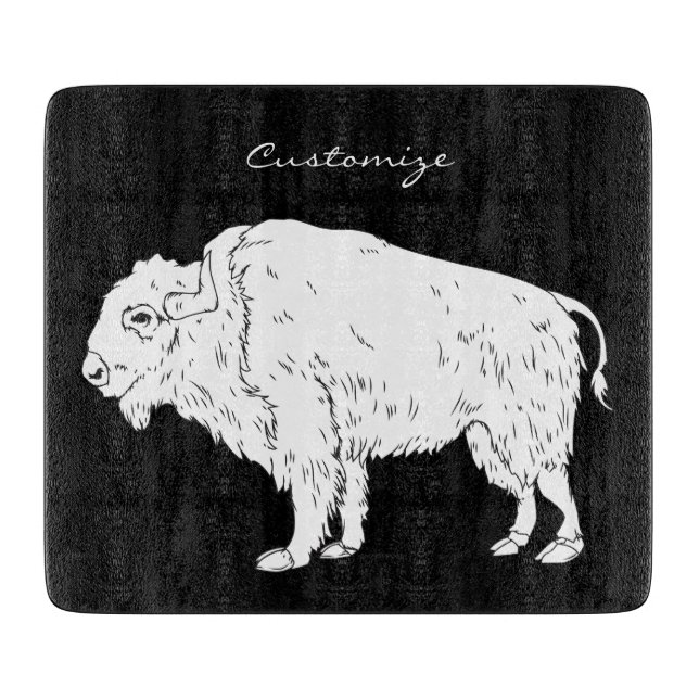 Weißes Buffalo Thunder_Cove Schneidebrett (Vorderseite)