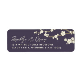 Weißes Cream Sakura Kirschblüten Asiatische Hochze