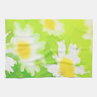 Weißes Daisy-Handtuch der Blumenkohle Handtuch
