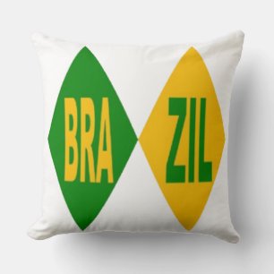 Weißes Dekorkissen, Modell BRAZIL Kissen