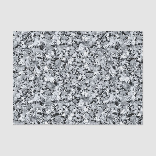 Weißes Diamantenmuster Seidenpapier (Vorderseite)