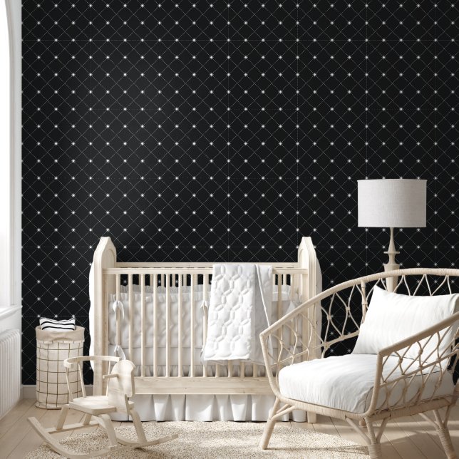 Weißes Diamantmuster Tapete (Kinder)