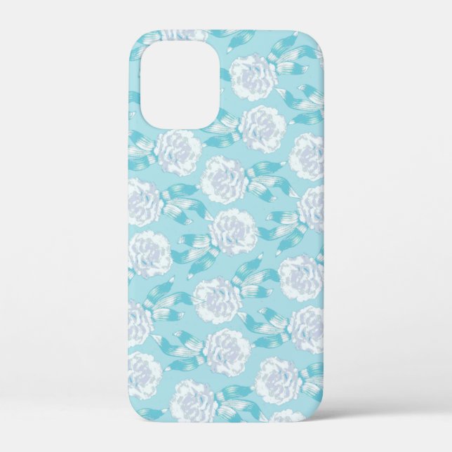 Weißes Dianthus-Nelken Case-Mate iPhone Hülle (Rückseite)