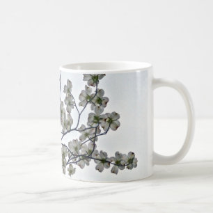 Weißes Dogwood Kaffeetasse