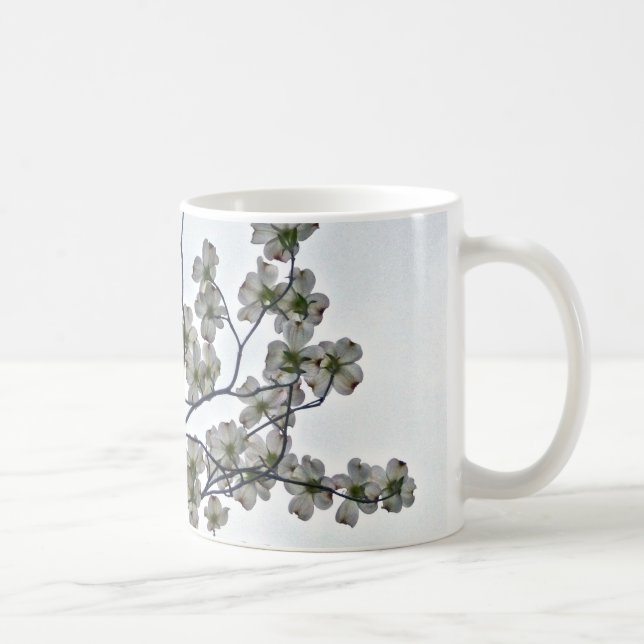 Weißes Dogwood Kaffeetasse (Rechts)