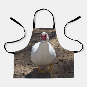 Weißes Duck Gefühl Awkward, Kinder Full Print Schü Schürze