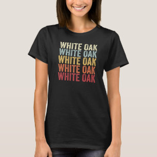 Weißes Eichenholz Pennsylvania Weißes Oak PA Retro T-Shirt
