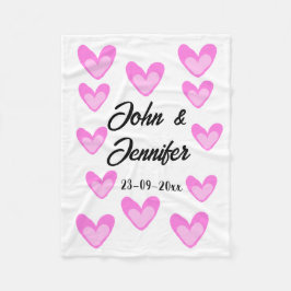 Weißes, einfaches Kleinstschreiben Fleecedecke