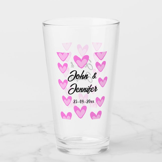 Weißes, einfaches Kleinstschreiben Glas (Vorderseite)