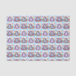 Weißes Einhorn-Gewebe Seidenpapier