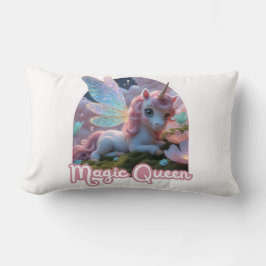 Weißes Einhorn - Magic Queen Lendenkissen