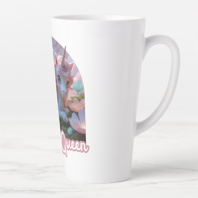 Weißes Einhorn mit Flügeln - Magic Queen Milchtasse (Rechts)