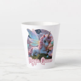 Weißes Einhorn mit Flügeln - Magic Queen Milchtasse