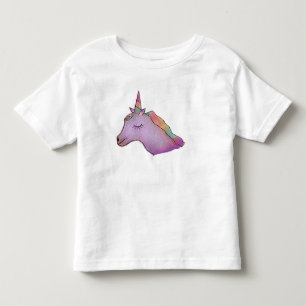 Weißes Einhornt-stück für Kleinkinder Kleinkind T-shirt