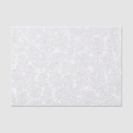 Weißes, elegantes Muster - Dekoupage Seidenpapier