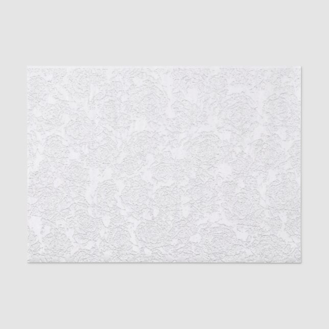 Weißes, elegantes Muster - Dekoupage Seidenpapier (Vorderseite)