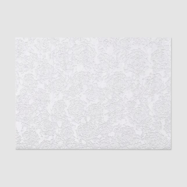 Weißes, elegantes Muster - Dekoupage Seidenpapier (Vorderseite)