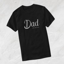 Weißes Established Dad T-Shirt mit Schriftzug