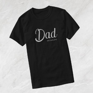 Weißes Established Dad T-Shirt mit Schriftzug