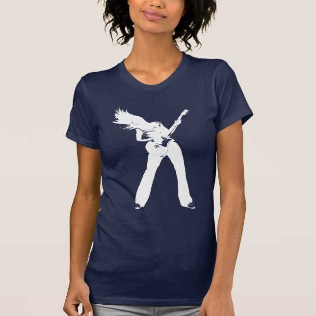Weißes Felsen-Mädchen T-Shirt (Vorderseite)