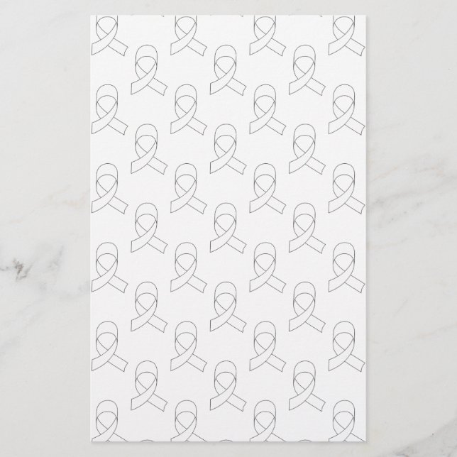 Weißes Flachmuster Briefpapier (Vorderseite)