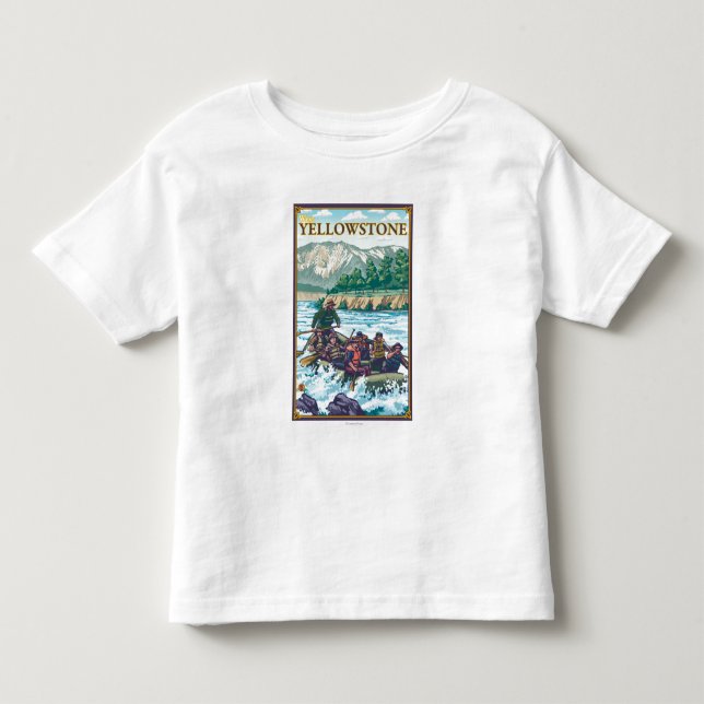 Weißes flößendes Wasser - WestYellowstone, Montana Kleinkind T-shirt (Vorderseite)