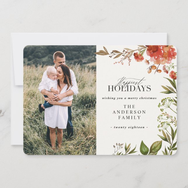 Weißes Foto Weihnachten (Vorderseite)