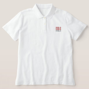 Weißes Frauenpolo